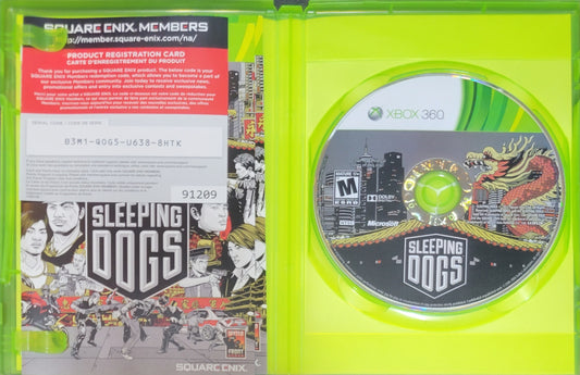 Sleeping Dogs – Microsoft Xbox 360 CIB – Clean Disc – RE-SEALED (2012)