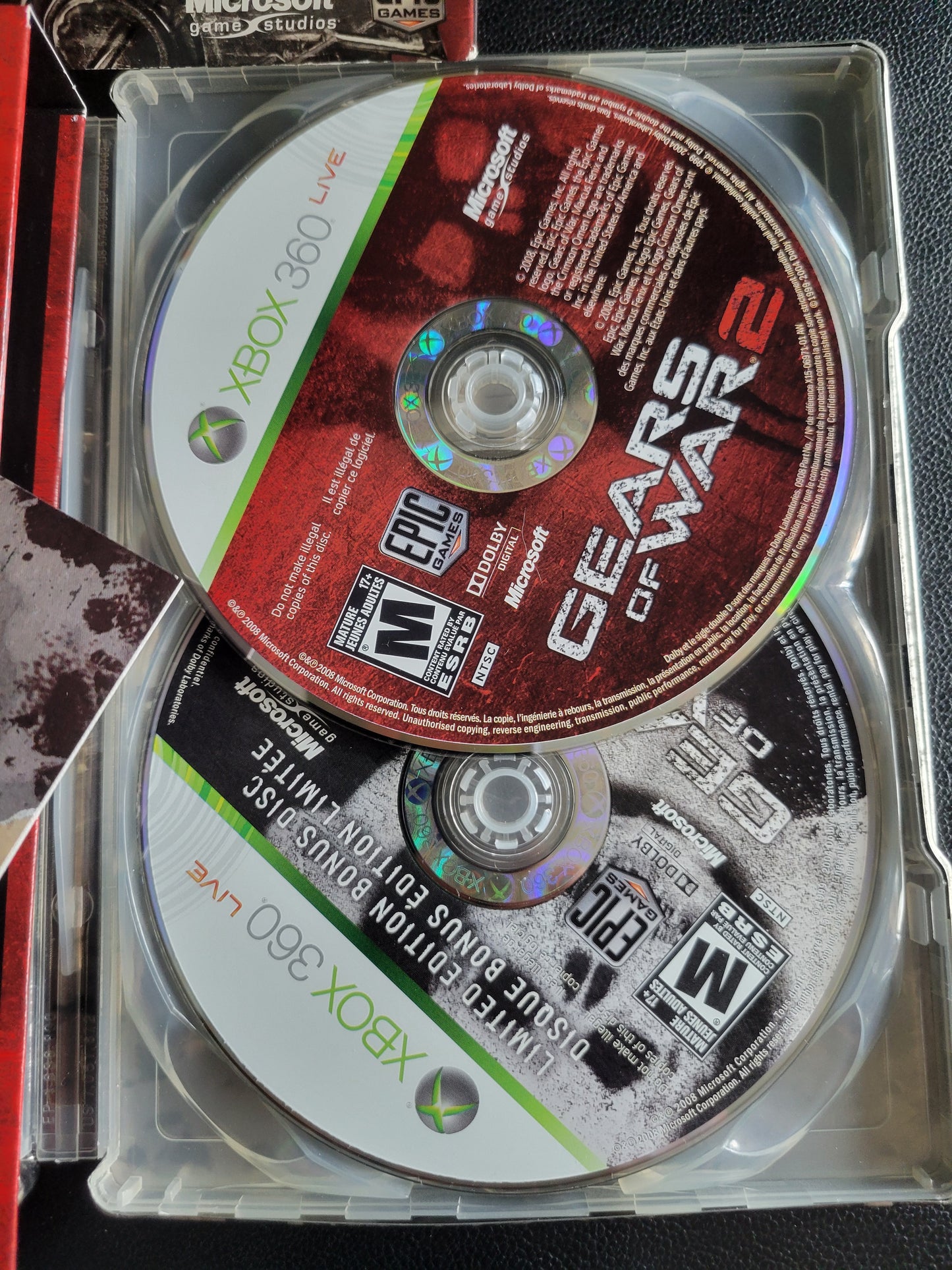 Gears Of War 2: Limited Edition - (CIB) - Microsoft XBOX 360 - Pre-Owned Like New CLEAN DISC