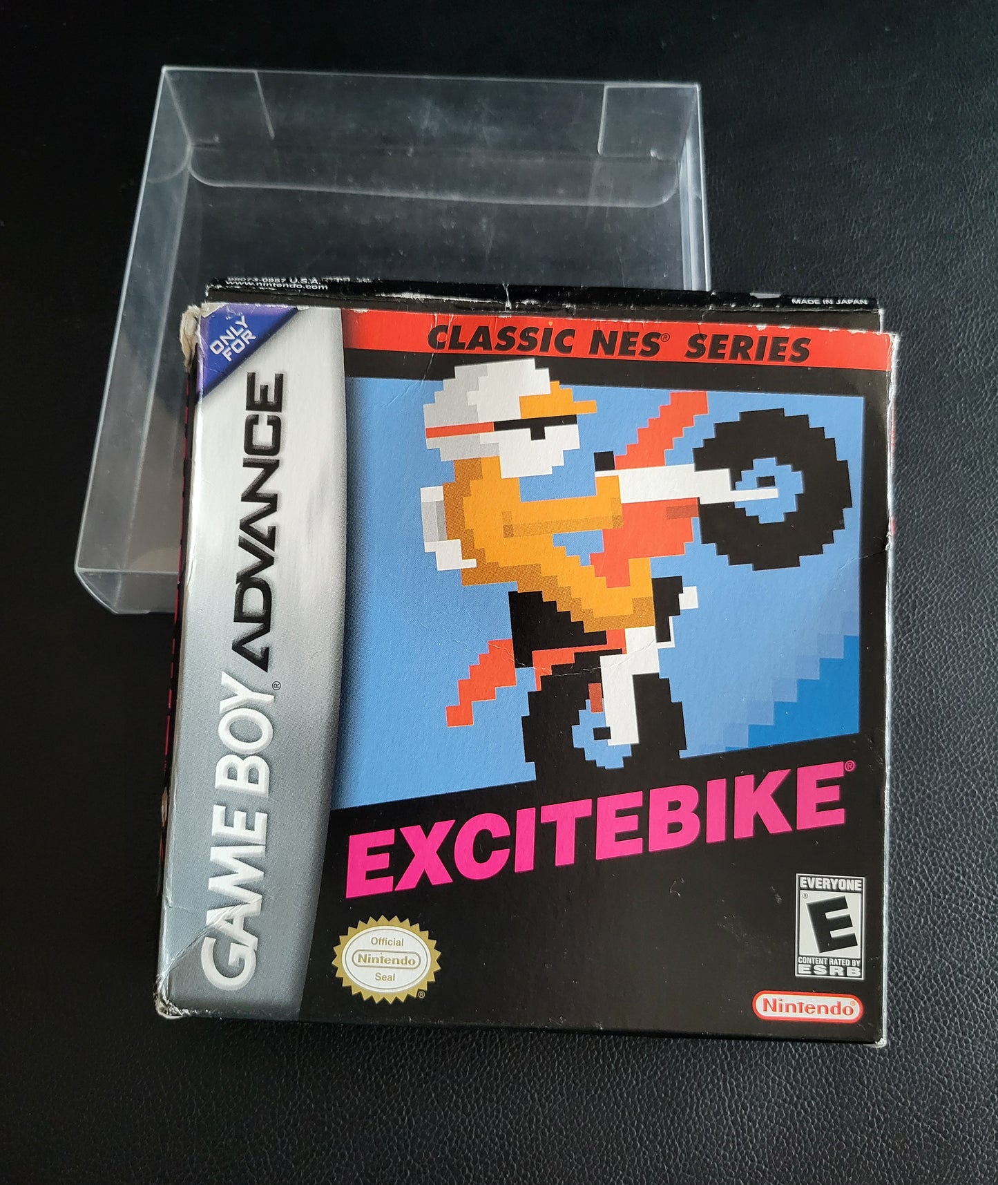 EXCITEBIKE (CIB) Classic NES Series 2004 (VG) - GAMEBOY ADVANCE GBA + Protector