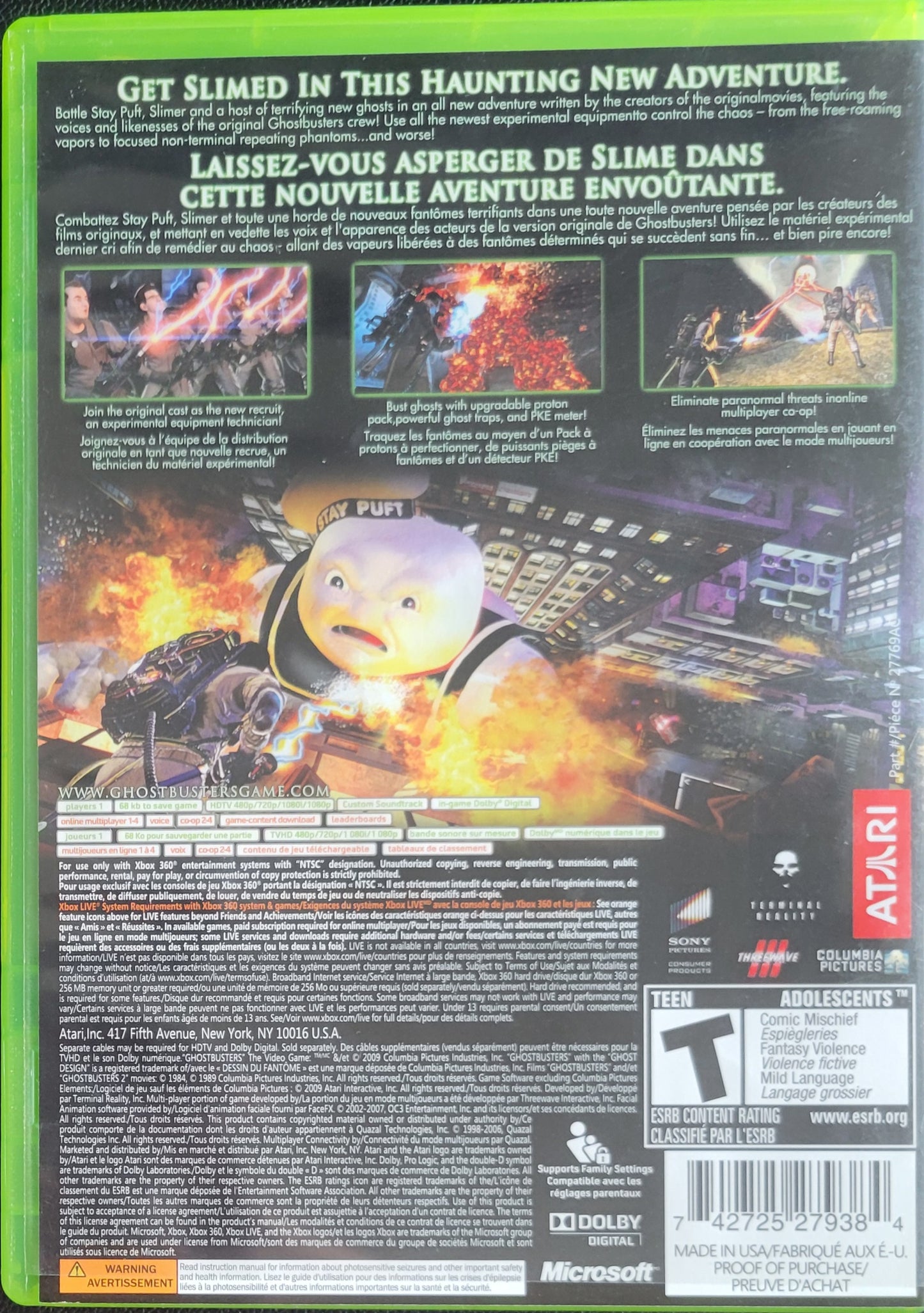 GHOSTBUSTERS The Video Game - (CIB) - Microsoft XBOX 360 - Pre-Owned Like New CLEAN DISC