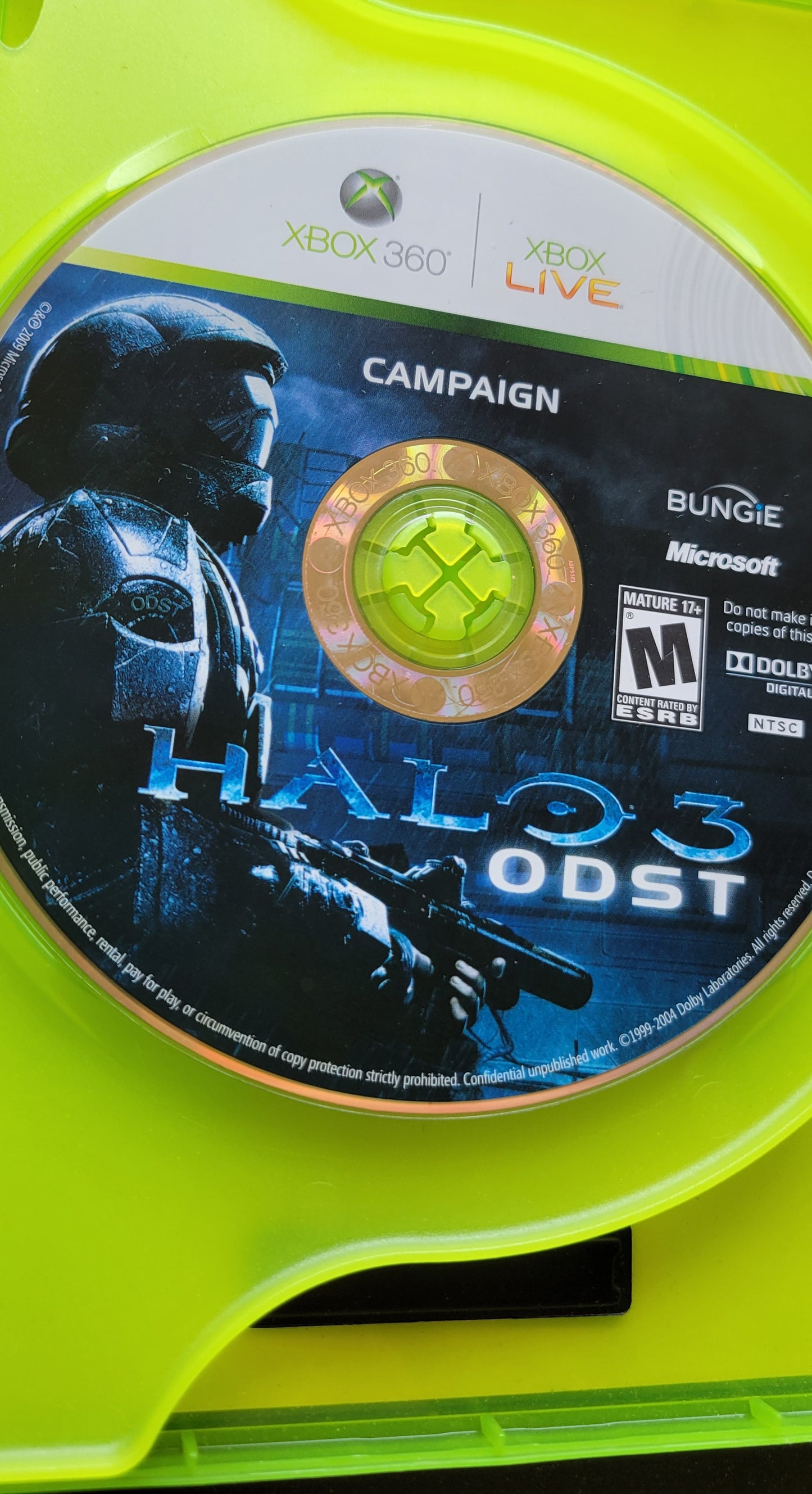 HALO 3: ODST - Microsoft XBOX 360 - Pre-Owned Tested & Working