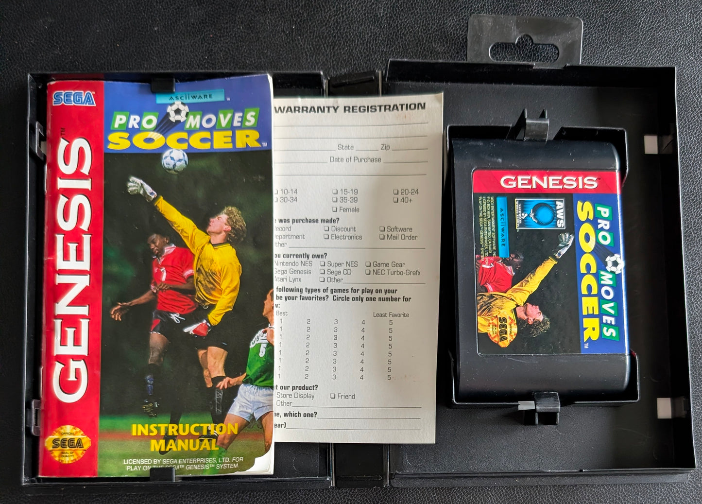 Pro Moves Soccer - Boxed CIB Hang Tab (Sega Genesis) | 1993 | Sports / Soccer