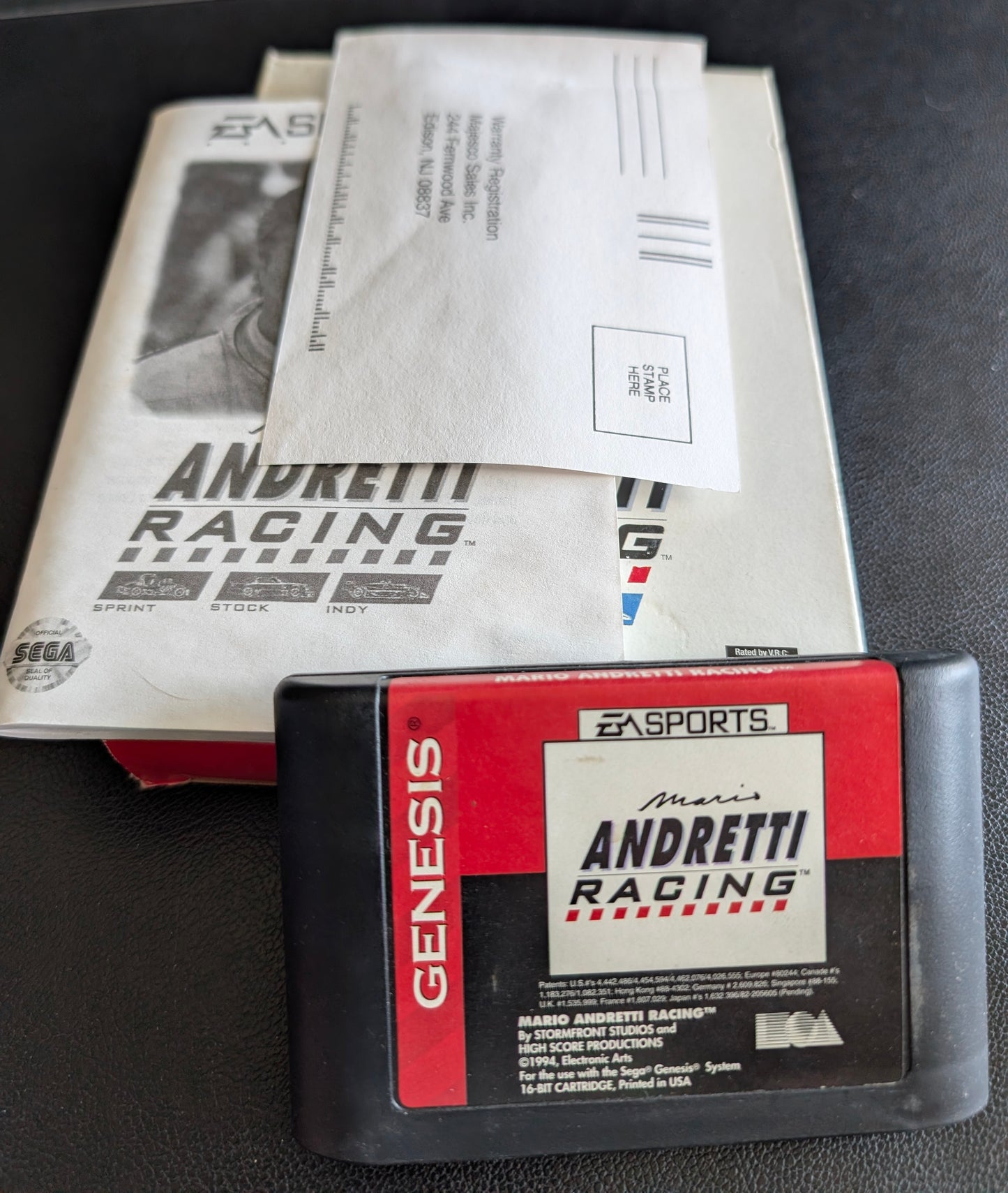 Andretti Racing - Boxed CIB (Sega Genesis) | 1991 | Racing / Driving