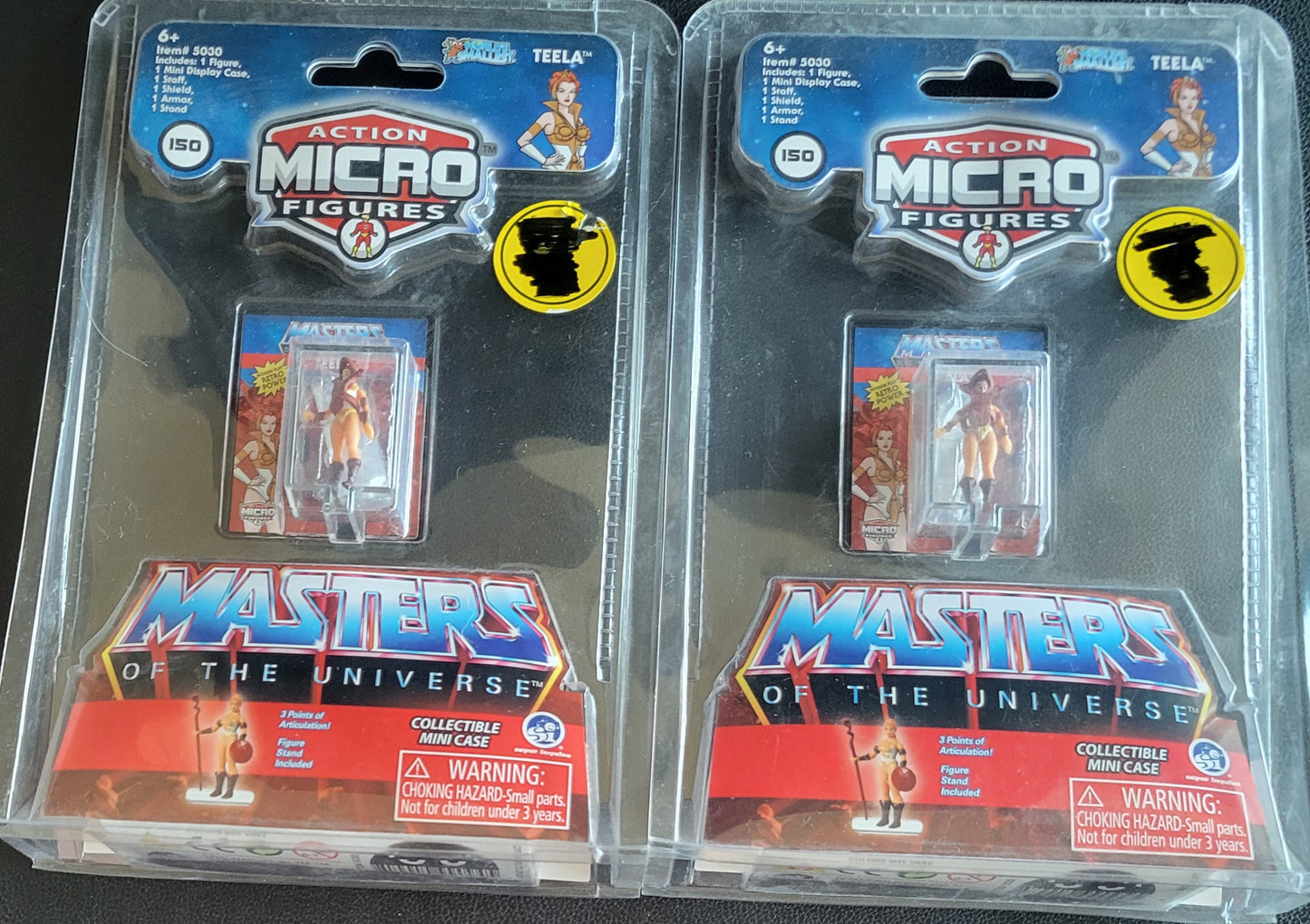 Action Micro Figures: Masters of the Universe - Teela + Collector’s Case (Set of 2) – Brand New / Factory Sealed