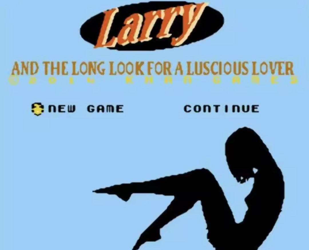 LARRY - NES (Nintendo Ent. System 1983) 72 Pin 8 Bit Video Game Cartridge