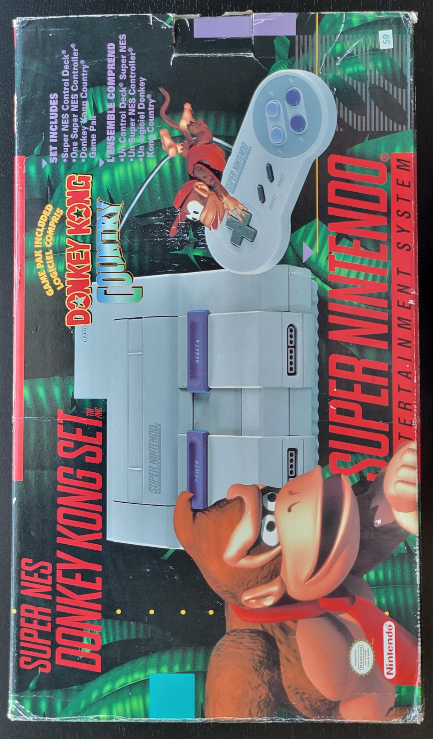 SNES Donkey Kong Country DKC Edition (Early Release) Super Nintendo Ent. System ● OPEN BOX! ● ALL INSERTS ● FACTORY PLASTIC ● IMMACULATE CONDITION