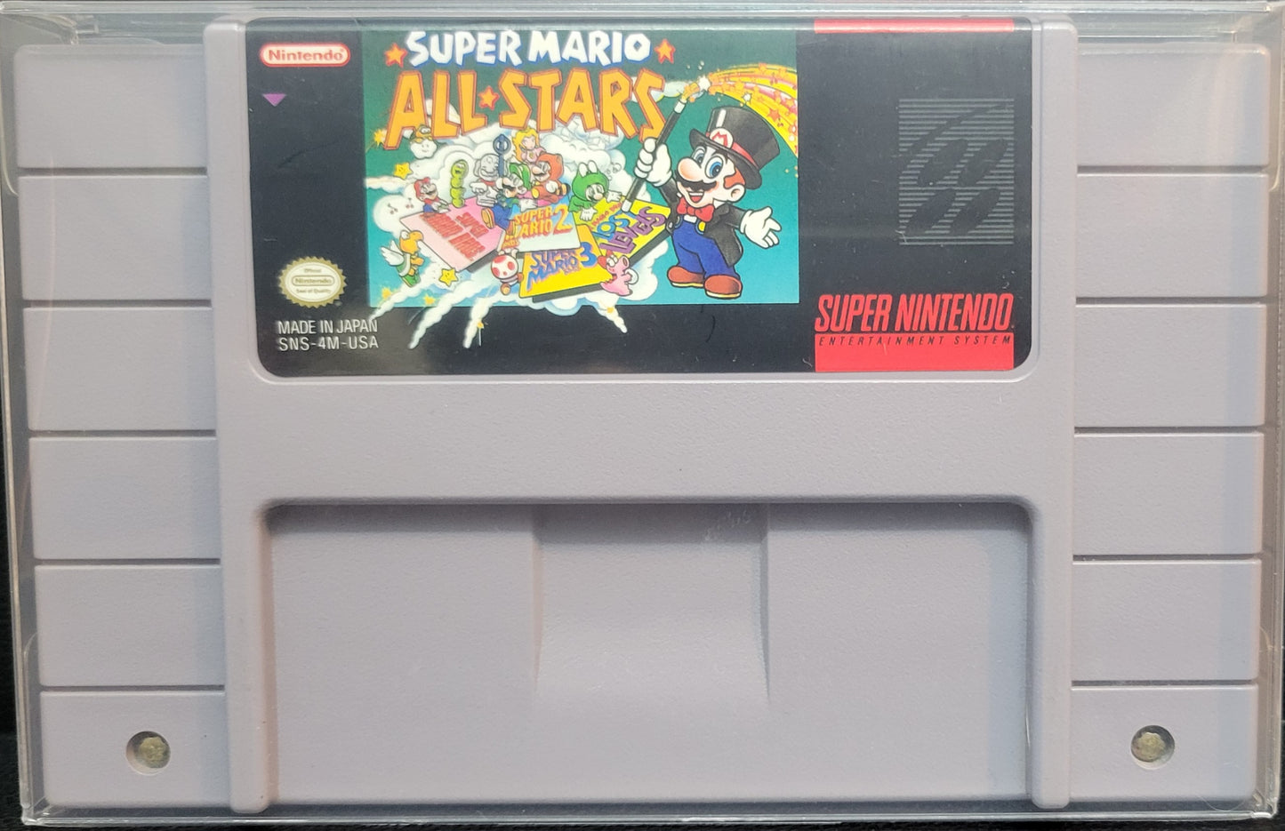 Super Mario All Stars - SNES - Super Nintendo Ent. System 1994 NTSC Rep Cartridge