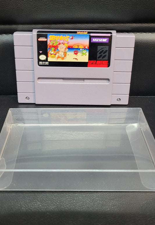 Authentic Spanky's Quest - SNES - Super Nintendo Ent. System 1992 NTSC Cartridge Plus Plastic Protector