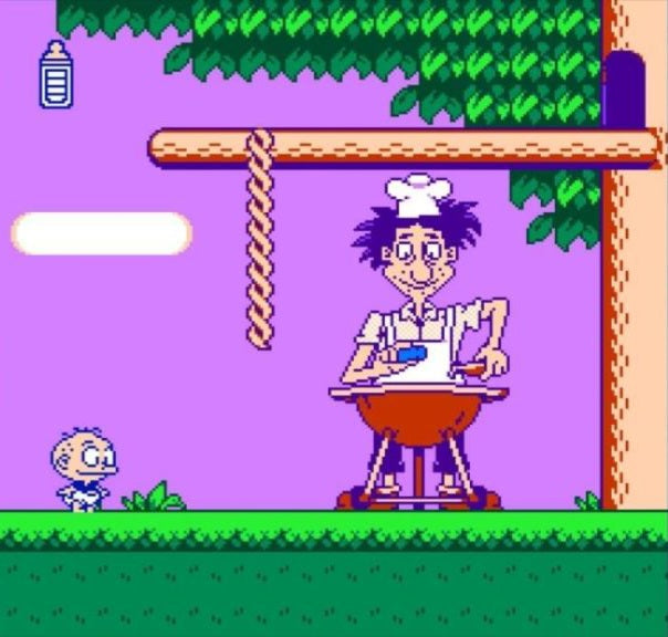 Rugrats Adventures In Gameland - NES (Nintendo Ent. System 1983) 72 Pin 8 Bit Video Game Cartridge