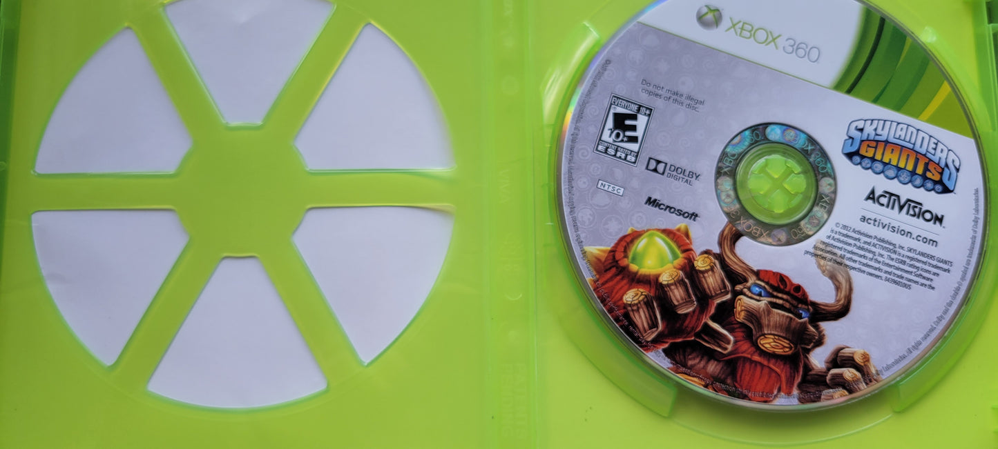 SKYLANDERS GIANTS - Microsoft XBOX 360 - Pre-Owned Great Shape Tested & Working