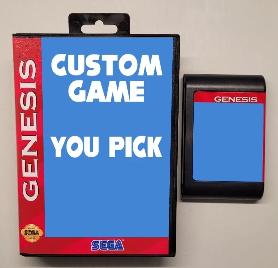 Custom Game Order - SEGA - GENESIS MEGA DRIVE Ent. Console NTSC/PAL Cartridge + BOX