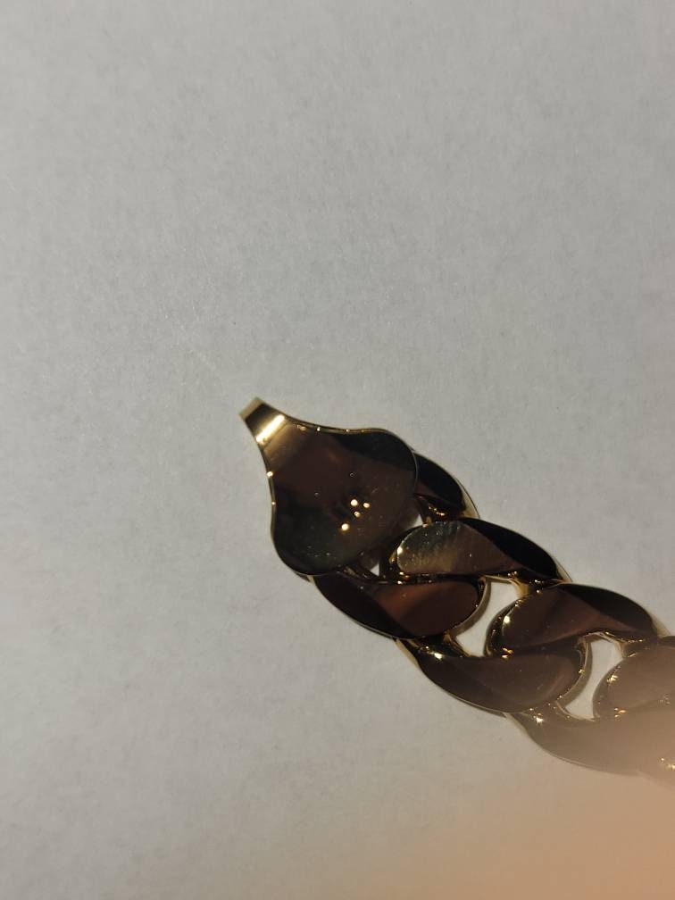 18k Stamped Gold Filled Figaro Chain 70.58 Grams Best Quality