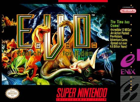 E.V.O. The Search For Eden - SNES - Super Nintendo Ent. System NTSC/PAL Cartridge