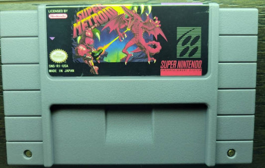 New Super Metroid - SNES - Super Nintendo Ent. System NTSC/PAL Cartridge