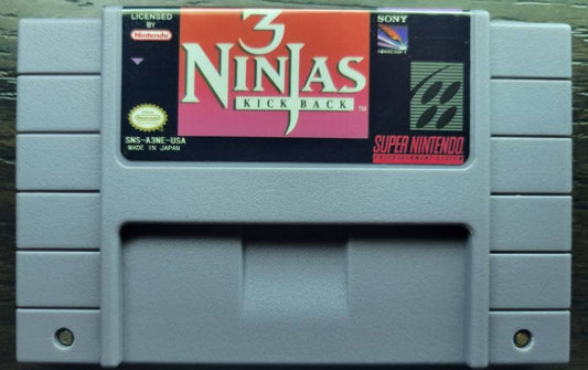 3 Ninjas - SNES - Super Nintendo Ent. System NTSC/PAL Cartridge