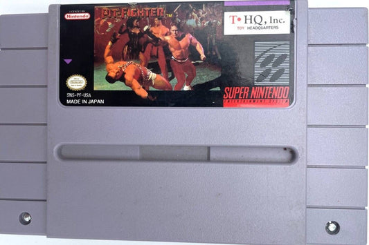 1990 Pit Fighter SNES - Super Nintendo Ent. System NTSC/PAL Cartridge