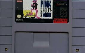 1993 Pink Panther In " Pink Goes To Hollywood " SNES - Super Nintendo Ent. System NTSC/PAL Cartridge