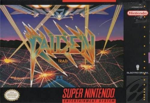 1990 Raiden Trad " SNES - Super Nintendo Ent. System NTSC/PAL Cartridge