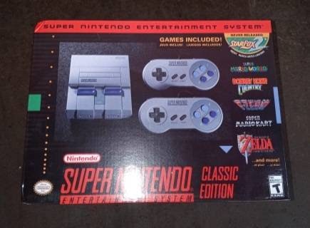 Super Nintendo Classic Edition SNES - (Nintendo Ent. System) 21 Games