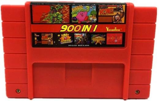 900 In 1 Multi Game SNES - Super Nintendo Ent. System NTSC/PAL Cartridge