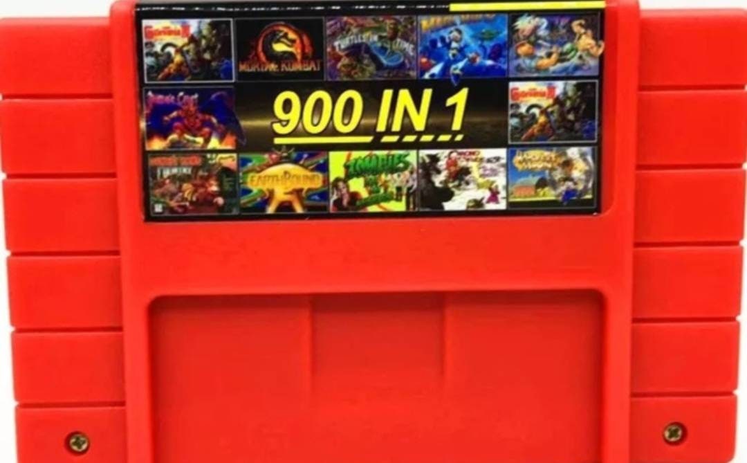 900 In 1 Multi Game SNES - Super Nintendo Ent. System NTSC/PAL Cartridge
