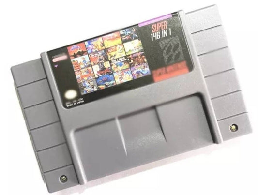 146 In 1 SNES Super Nintendo Multi Cart - NTSC Or PAL Cartridge