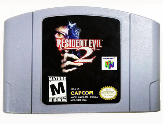 RESIDENT EVIL 2 ( Nintendo 64 Console 1998 ) Ntsc Or Pal Cartridge only Best Quality Rep Combined Shipping + Satisfaction Guaranteed!