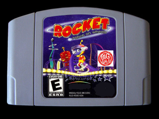 ROCKET: Robot On Wheels (Nintendo 64 Console 1999) Ntsc Or Pal Cartridge only Best Quality Rep + Combined Shipping Satisfaction Guaranteed!