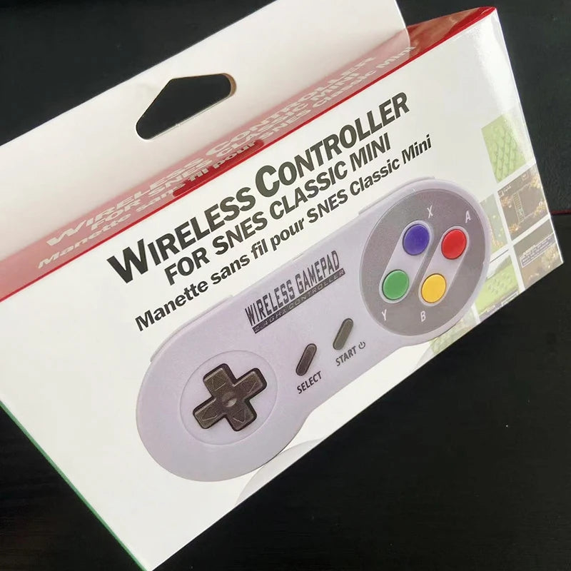 Wireless Game Controller Set: 2 Receivers with Colorful Buttons - 2.4G Gamepad Joypad Joystick, Compatible with SNES Mini, PC, Windows, and Nintendo Switch - Rated 4.7 Stars