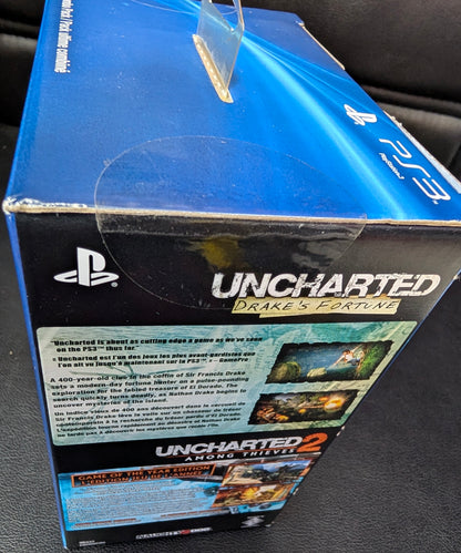 Brand New PlayStation 3 Uncharted 1 & 2 Ultimate Combo Pack + Metallic Blue Controller FACTORY SEALED