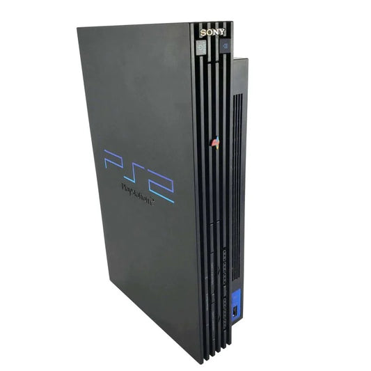 PlayStation 2 PS2 Fat (Black) + 1 Controller & Hook-Up Cords – Various Conditions