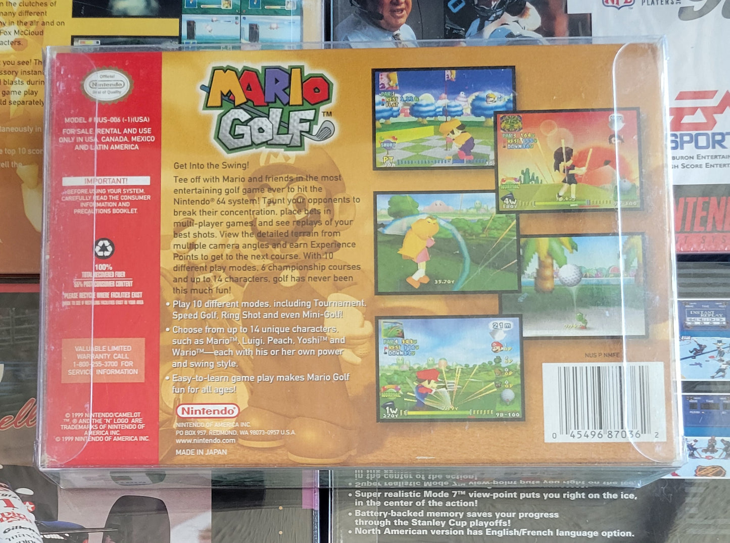 Mario Golf (CIB) - Nintendo 64 - 2000 - Complete with Box, Manual & Protector - N64