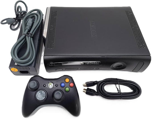 120 GB XBOX 360 ELITE CONSOLE + 1 Game + 1 Controller & Hook Up Cords