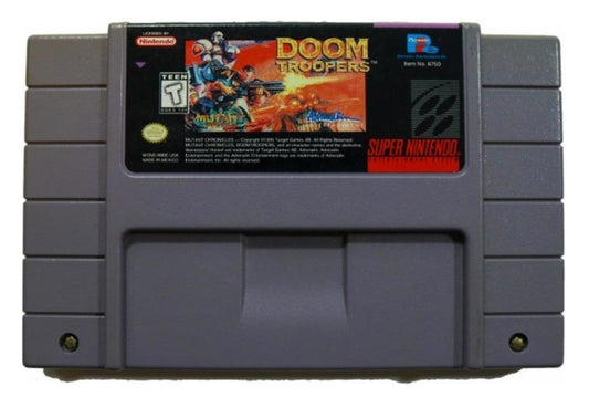 DOOM TROOPERS: Mutant Chronicles - SNES - Cartridge Super Nintendo Ent. System Classic Arcade Game