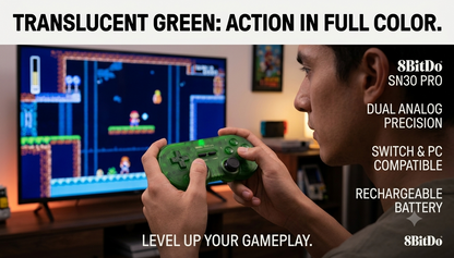 8BitDo SN30 Wireless Gamepad for Original SNES (Super Nintendo) | Multiple Colors | Wireless Controller | Includes Receiver