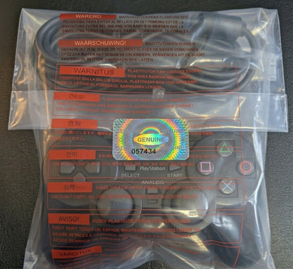 Universal Video Game Plastic Bags | Factory-Style Packaging + VOID Sticker | Playstation | SNES | NES | SEGA