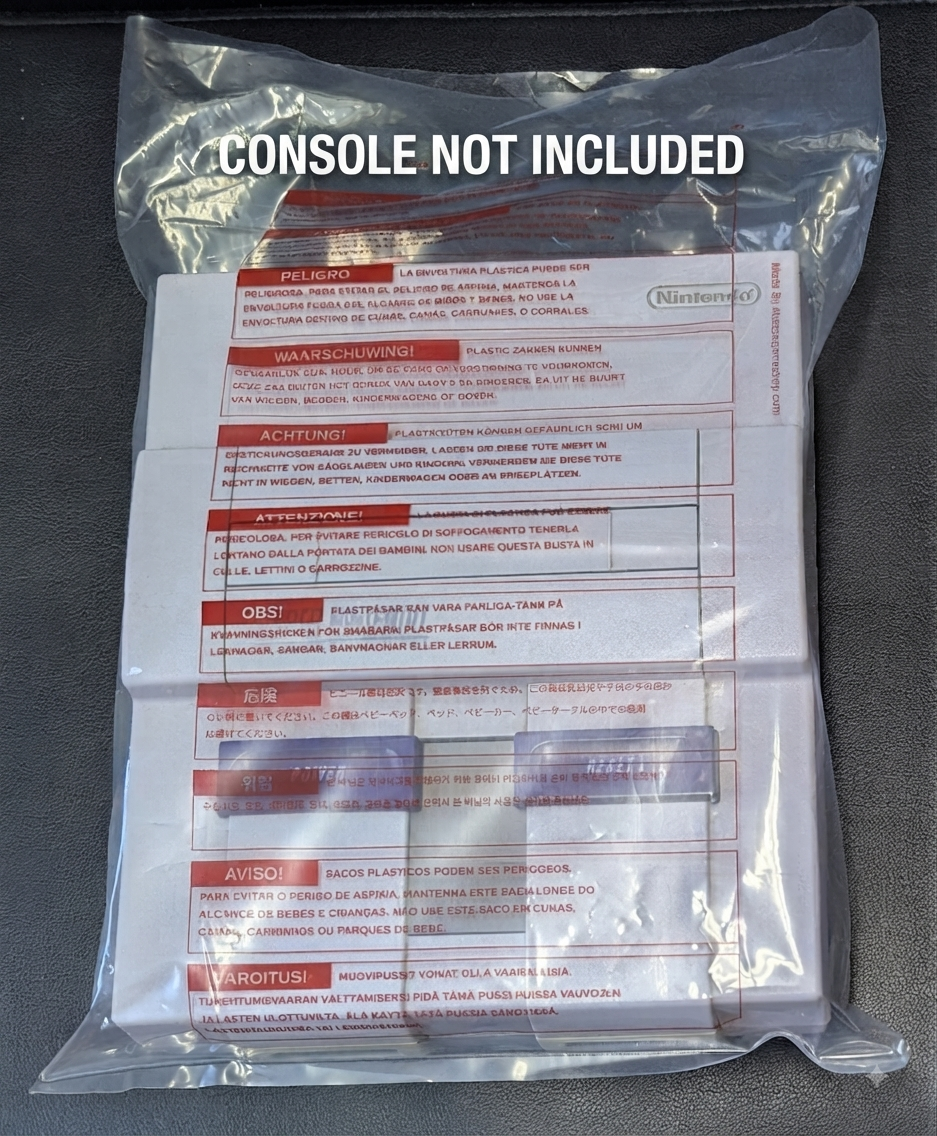 Nintendo 64 (N64) Super Nintendo (SNES) Plastic Bags | NUS-1 / NUS-2 | Original-Style Packaging