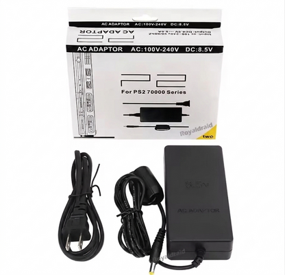 PlayStation 2 PS2 Slim Power Adapter (Aftermarket) | Power Brick & AC Cable Included | Replacement