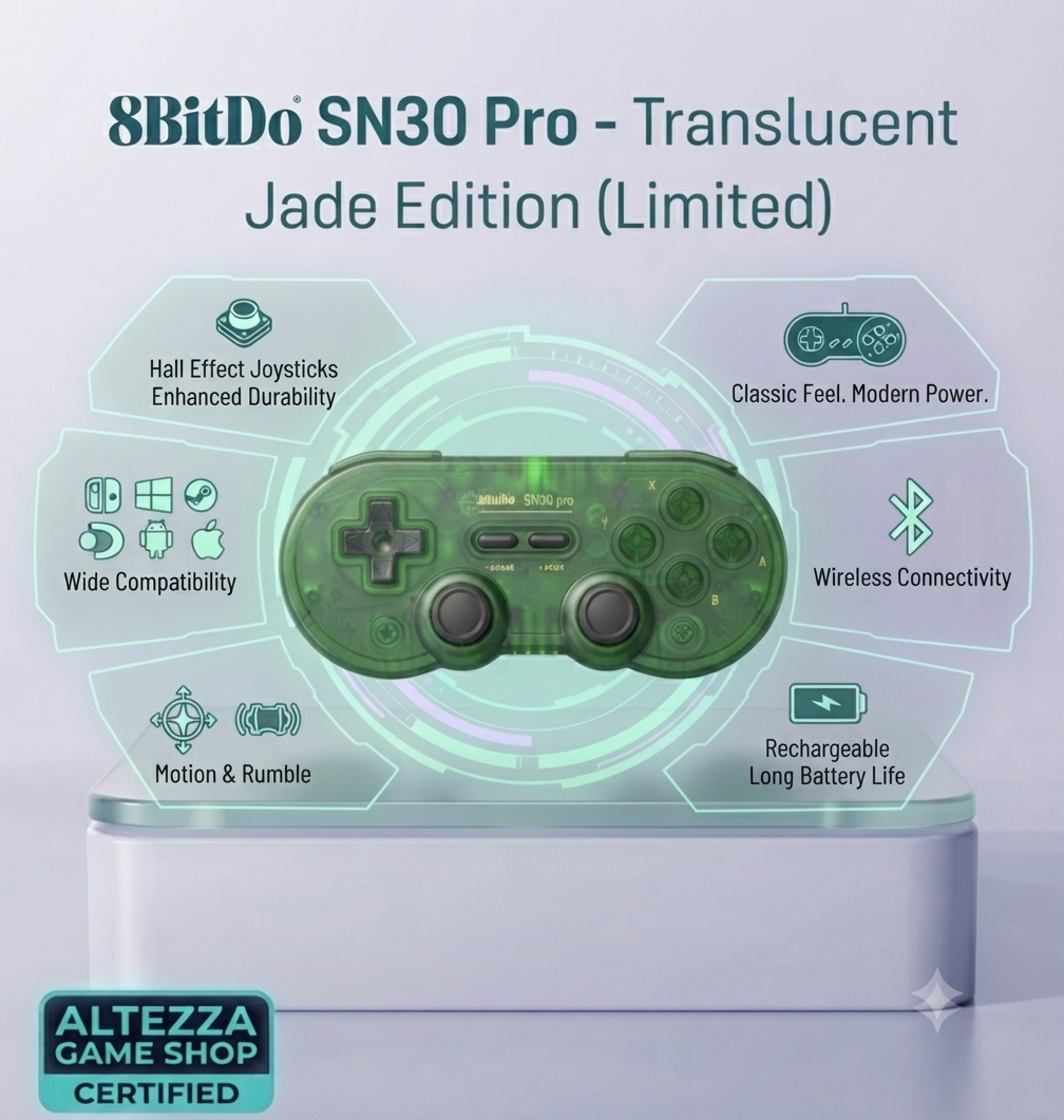 8BitDo SN30 Pro Universal Bluetooth Controller | Multi-Platform Gaming | Analog Joysticks | Multiple Colors
