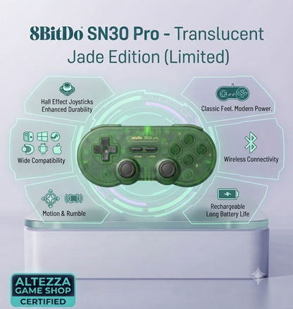 8BitDo SN30 Pro Universal Bluetooth Controller | Multi-Platform Gaming | Analog Joysticks | Multiple Colors