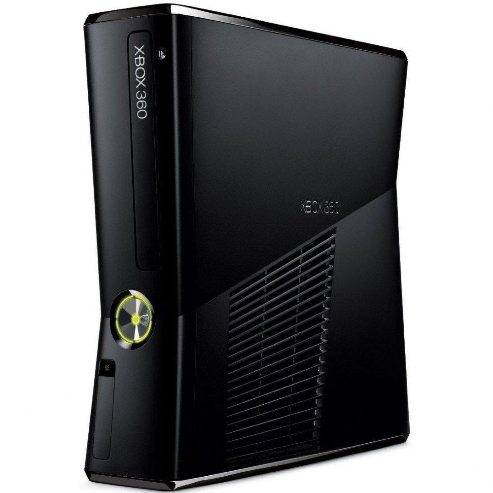320GB Black Xbox 360 S Model 1439 Bundle + 1 Game + 1 Controller LIKE NEW