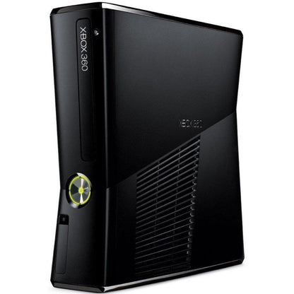 320GB Black Xbox 360 S Model 1439 Bundle + 1 Game + 1 Controller LIKE NEW