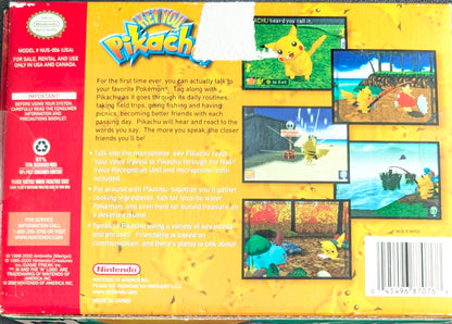 Hey You, Pikachu! Nintendo 64 (N64) – 1998 Game with Rare Mic & Oversized Box