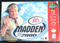 Madden NFL 2000 Nintendo 64 (N64) – Complete in Box (CIB) with Manual & Protector – Excellent Condition
