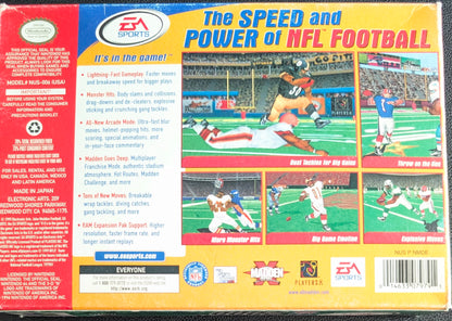 Madden NFL 2000 Nintendo 64 (N64) – Complete in Box (CIB) with Manual & Protector – Excellent Condition