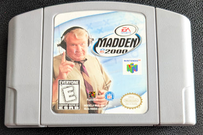 Madden NFL 2000 Nintendo 64 (N64) – Complete in Box (CIB) with Manual & Protector – Excellent Condition
