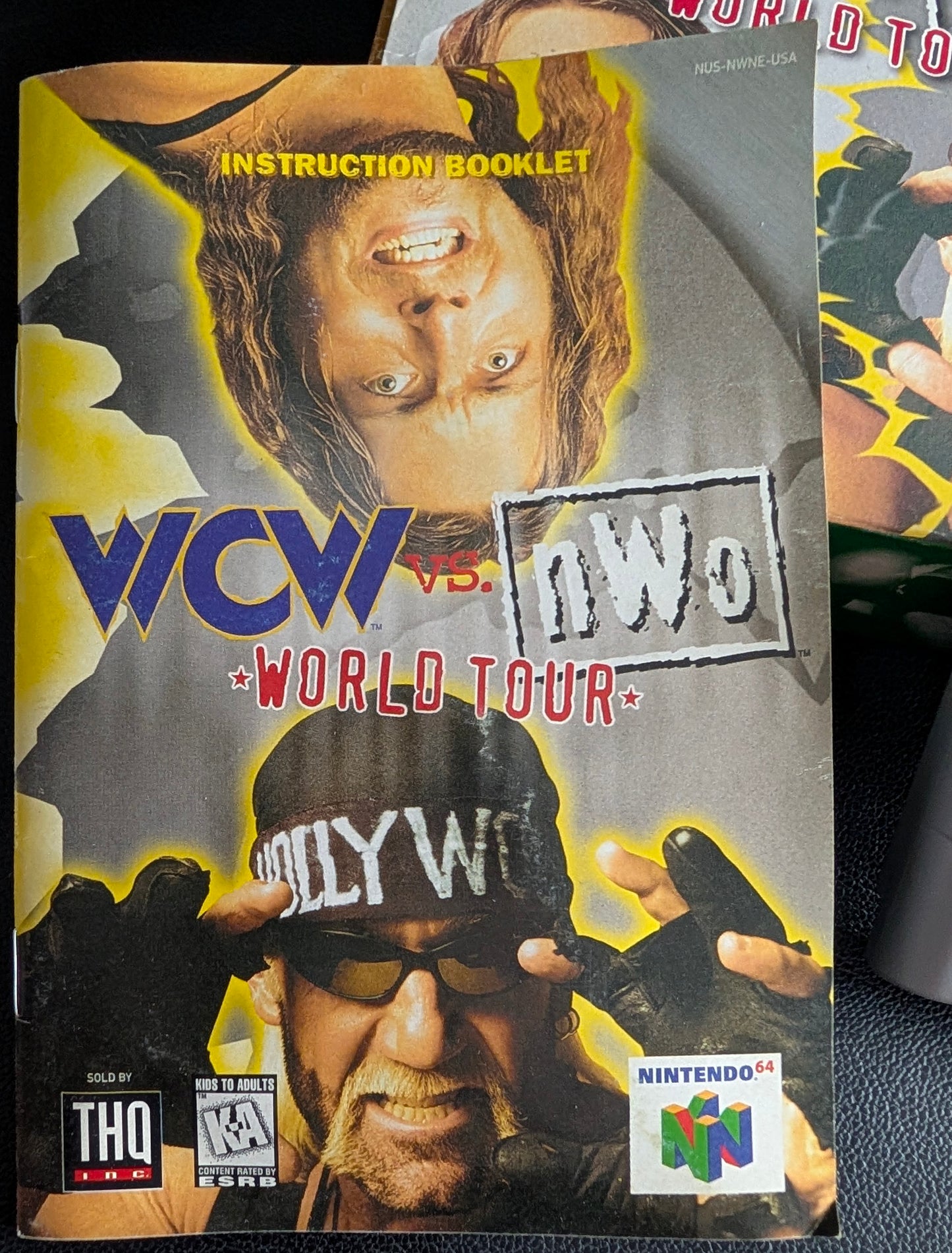 WCW vs nWo World Tour Nintendo 64 (N64) – Complete in Box (CIB) with Manual & Protector – Excellent Condition
