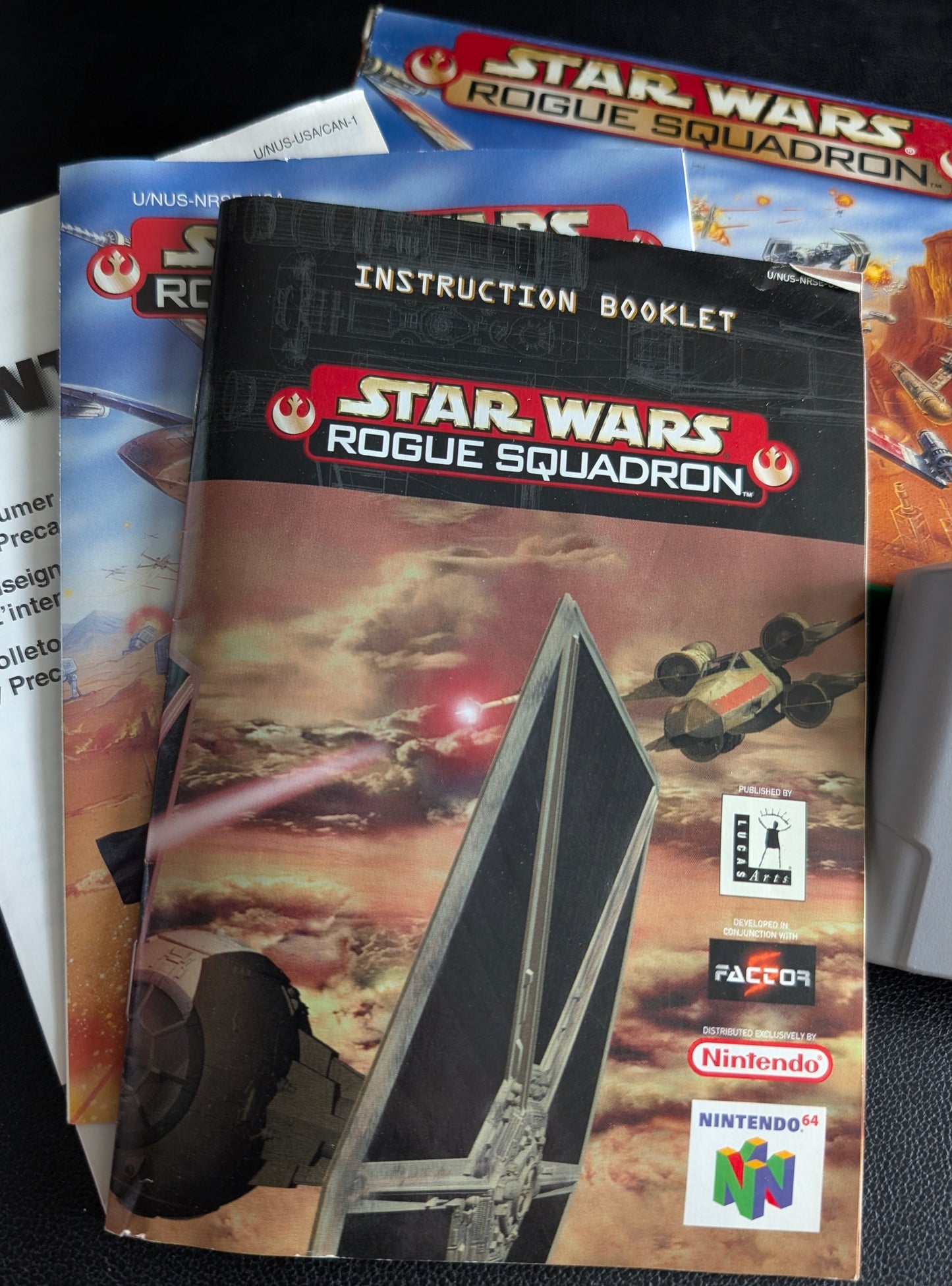 Star Wars: Rogue Squadron Nintendo 64 (N64) – Complete in Box (CIB) with Manual & Protector – Great Shape