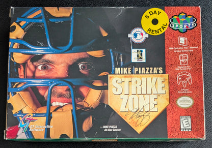 Mike Piazza’s Strike Zone Nintendo 64 (N64) – Complete in Box (CIB) with Manual & Protector – Excellent Condition