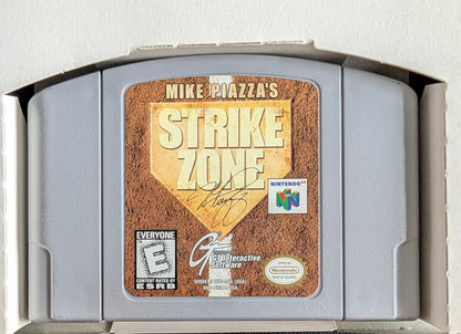 Mike Piazza’s Strike Zone Nintendo 64 (N64) – Complete in Box (CIB) with Manual & Protector – Excellent Condition